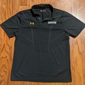 Men's Under Armour Towson Tigers Black Heat Gear Polo Large